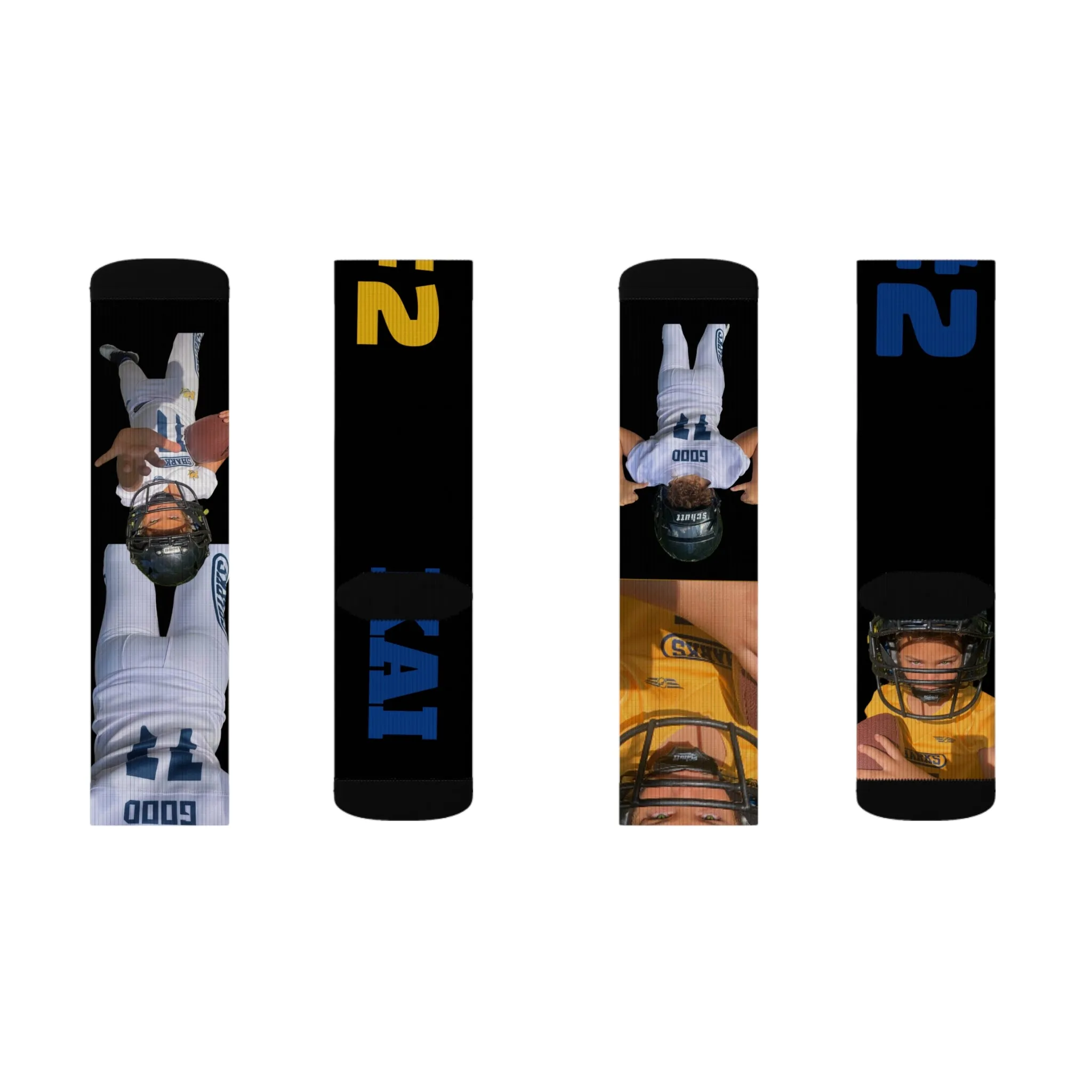 2 Kai Sharks Sublimation Socks