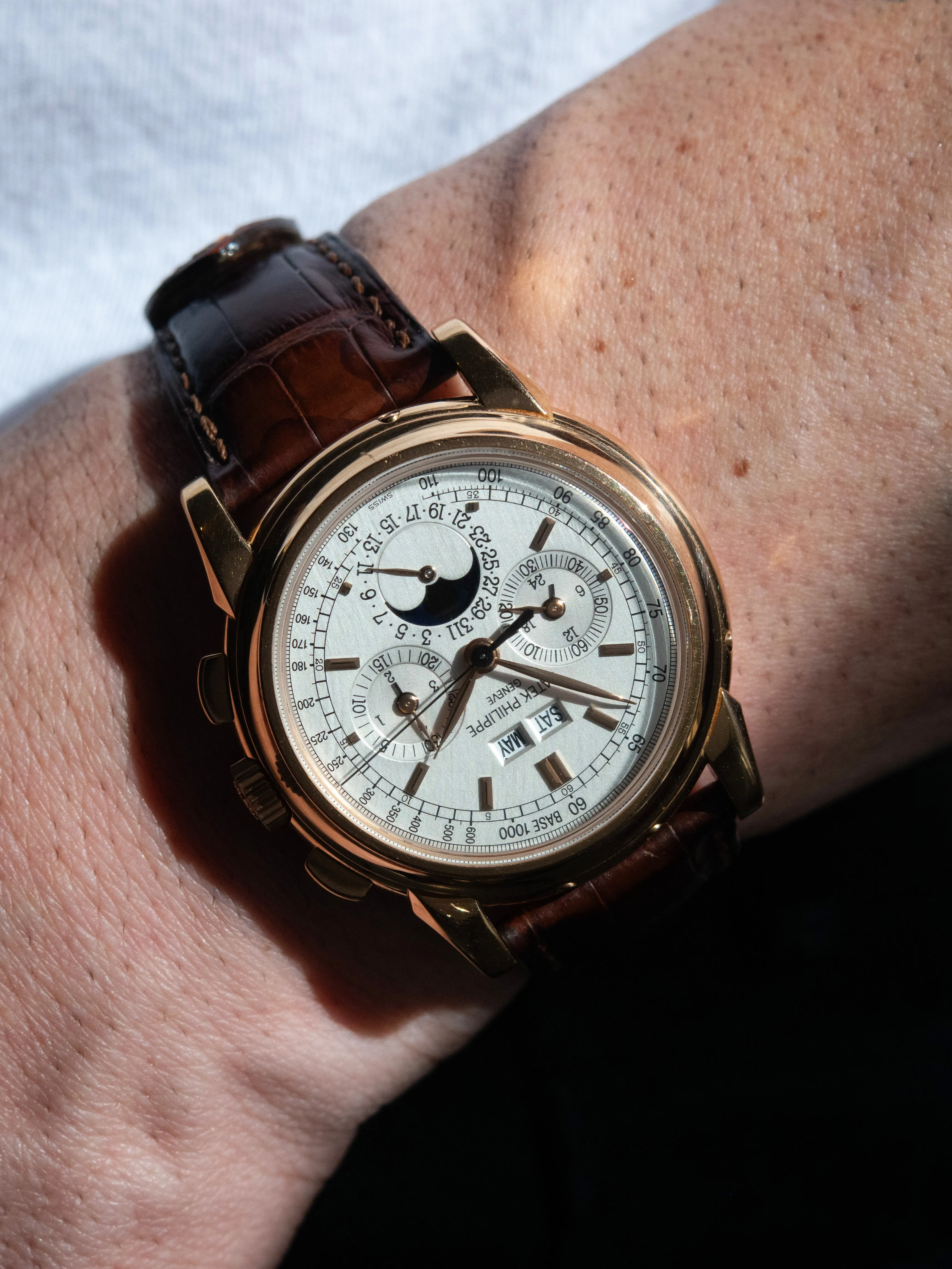 2000s Patek Philippe Perpetual Calendar Moonphase Chronograph (Ref. 5970R) 18K RG W/ Box