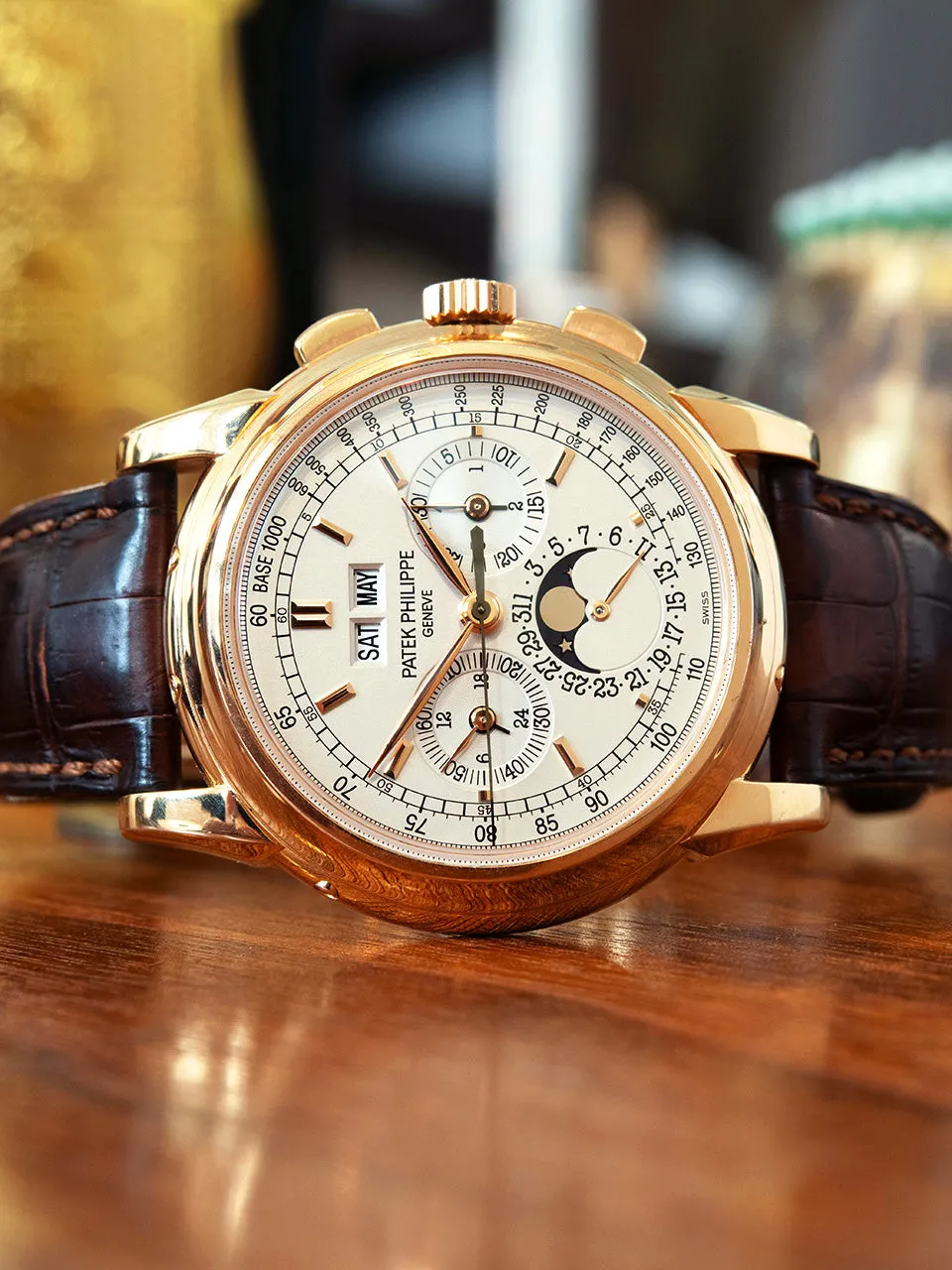 2000s Patek Philippe Perpetual Calendar Moonphase Chronograph (Ref. 5970R) 18K RG W/ Box