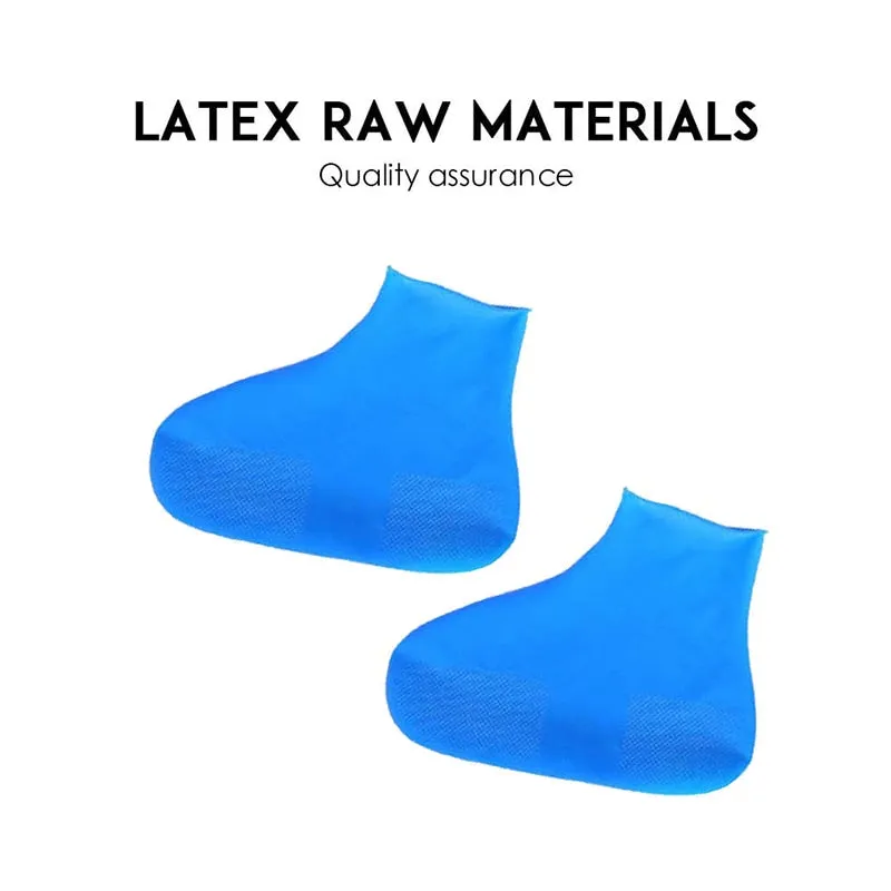 2023New Rain Boots Waterproof Shoe Cover Silicone Unisex Outdoor Waterproof Non-Slip Non-slip Wear-Resistant Reusable Shoe Cover