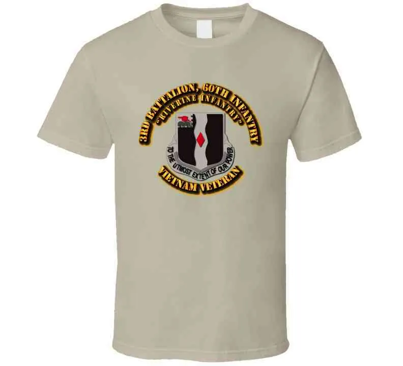 3rd Battalion, 60th Infantry (Riverine Infantry) Without service Ribbon T Shirt,Premium and Hoodie