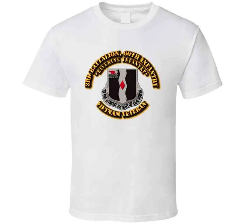 3rd Battalion, 60th Infantry (Riverine Infantry) Without service Ribbon T Shirt,Premium and Hoodie