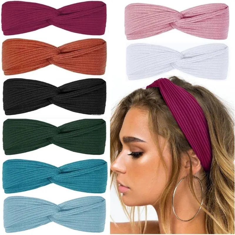 8 Pack Women's Headbands with Twist Knotted Style