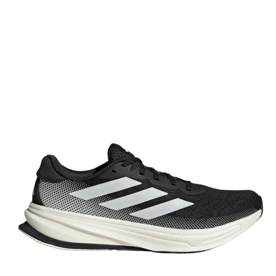 Adidas Men's Supernova Rise 2 Running Shoes in Core Black/Zero Met/Core Black SS25