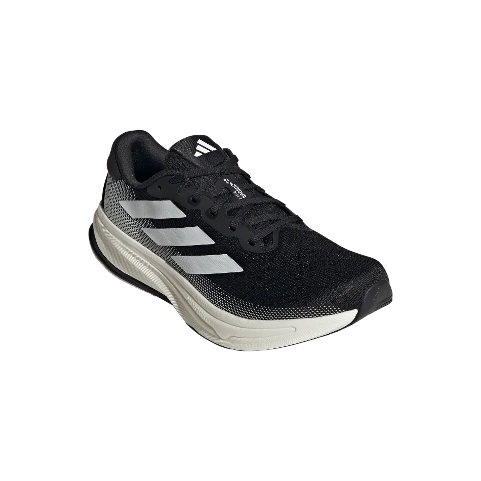 Adidas Men's Supernova Rise 2 Running Shoes in Core Black/Zero Met/Core Black SS25