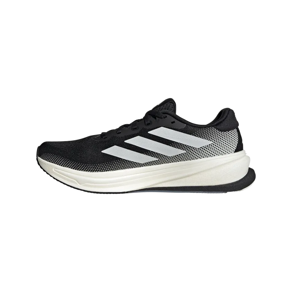 Adidas Men's Supernova Rise 2 Running Shoes in Core Black/Zero Met/Core Black SS25