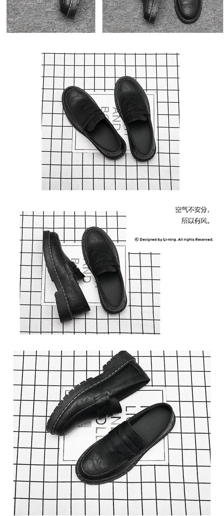 Aidase Spring and Autumn British Men Leather Shoes Flat Casual Loafers Youth All-match Lazy Shoes Best Men Shoes Zapatos De Hombre