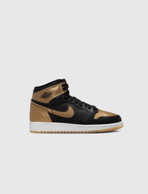 AIR JORDAN 1 RETRO HIGH OG "BLACK/METALLIC GOLD/SAIL" GS