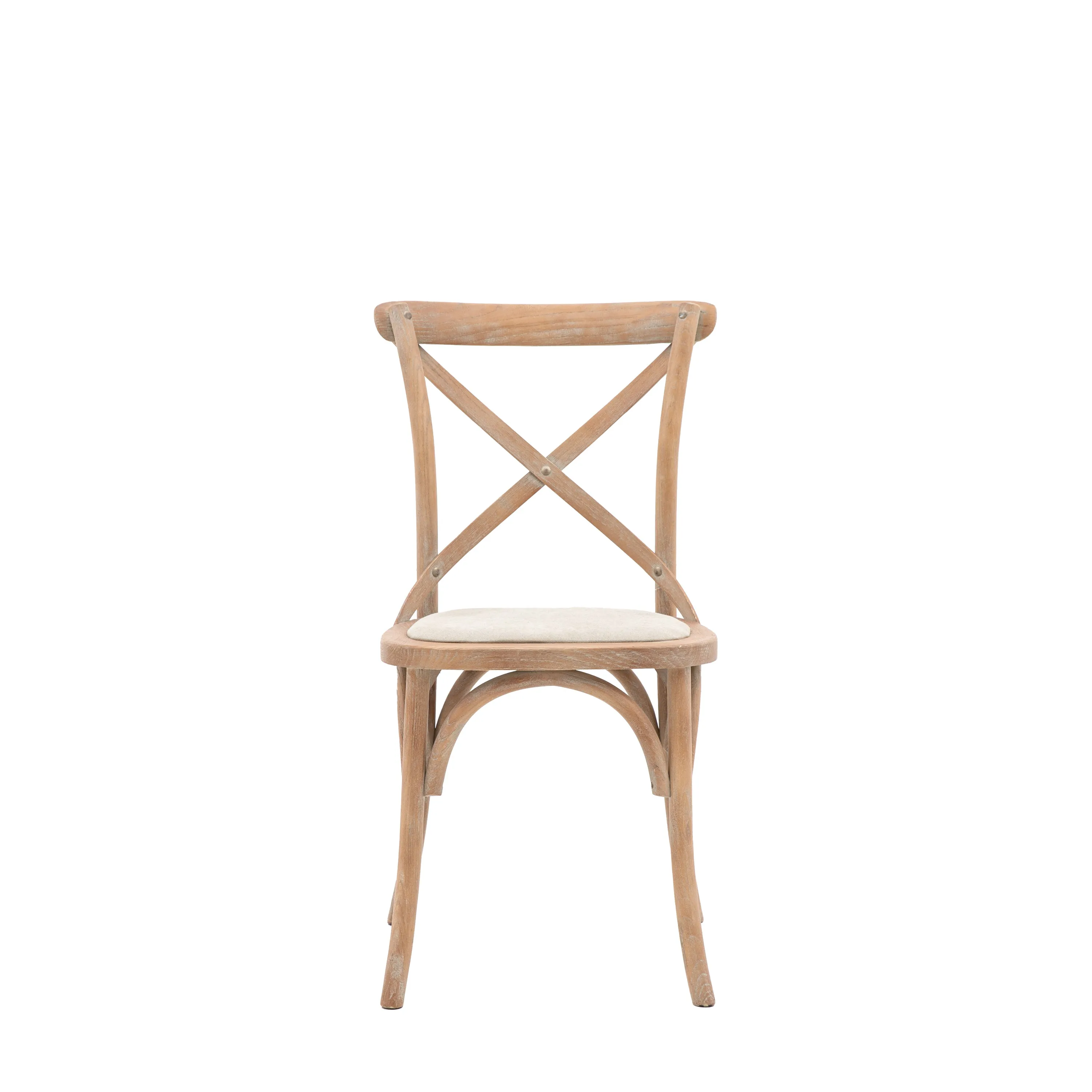 Amos Cafe Chair Natural Linen (2pk)