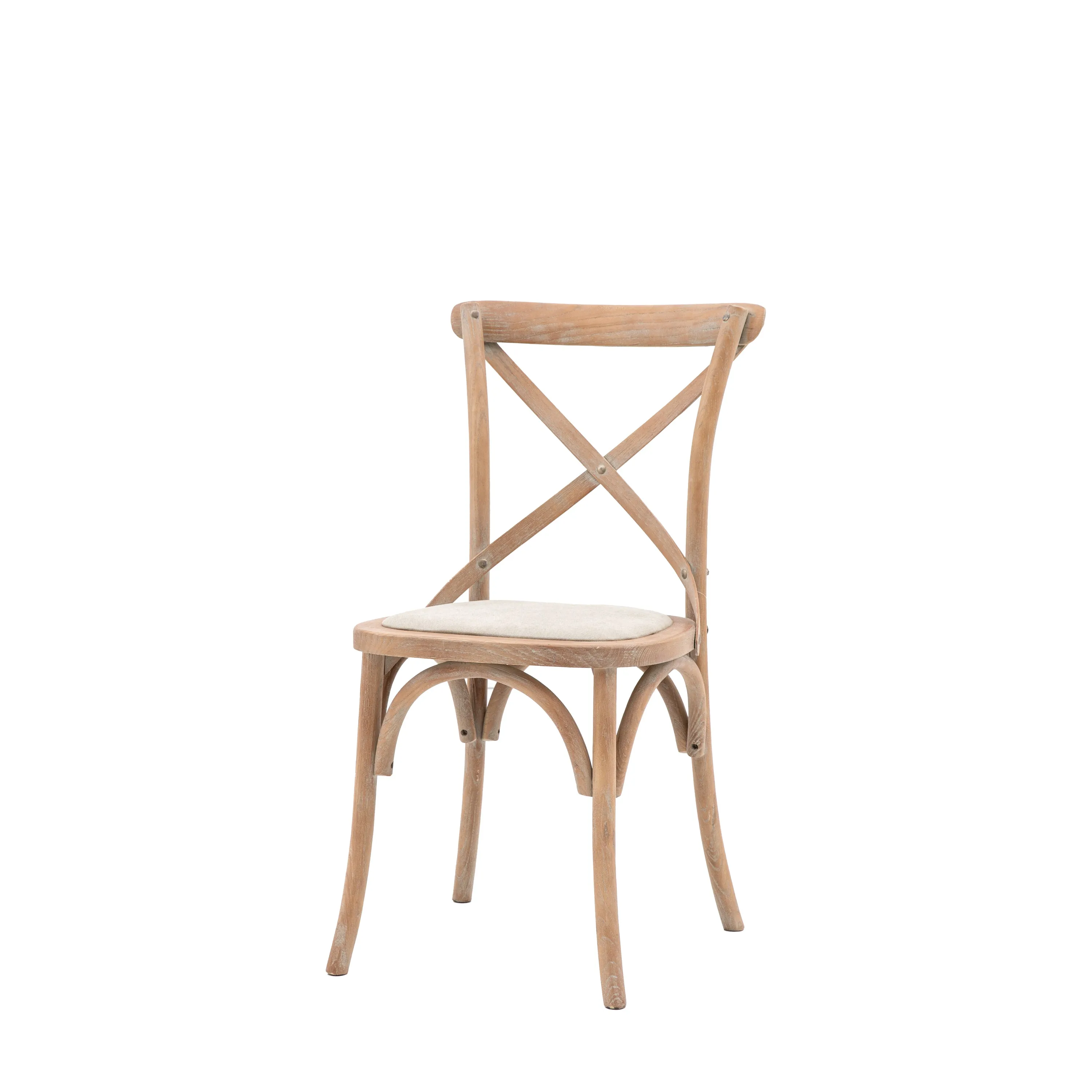 Amos Cafe Chair Natural Linen (2pk)