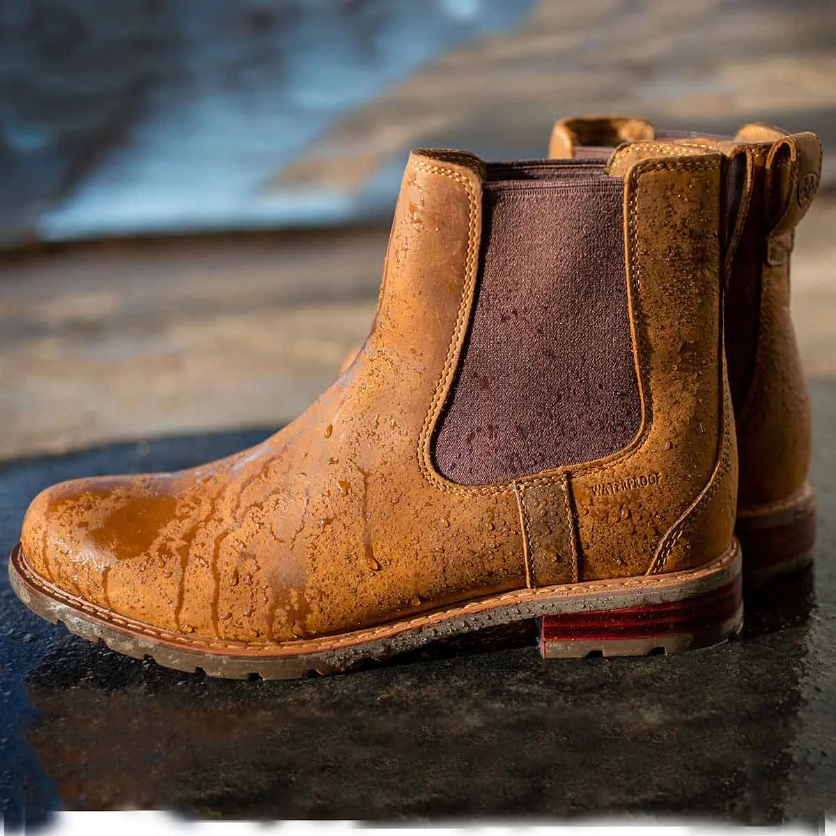 Ariat Women's Wexford Waterproof Chelsea Boots - Weathered Brown