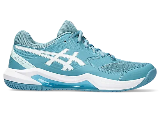 Asics Gel-Dedicate 8 Gris Blue/White Women's Tennis shoes Wide