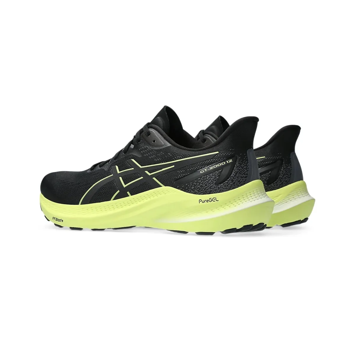 Asics GT-2000 12 Black Yellow  Sneakers