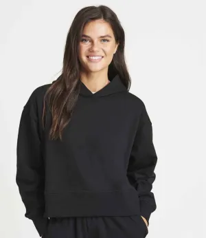 AWDis Ladies Relaxed Hoodie | Deep Black