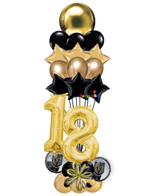 BB12 - Extravagant Go Knights Balloon Bouquet