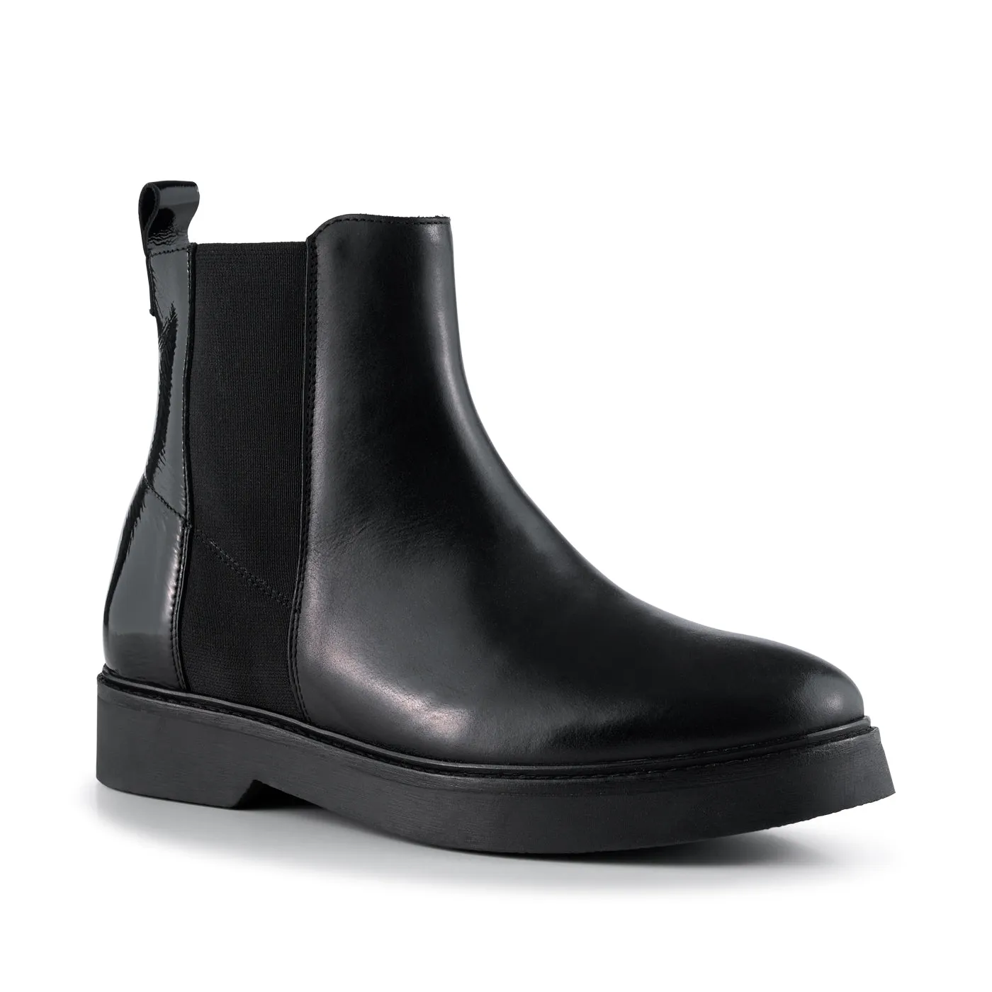 Billie boot leather - BLACK