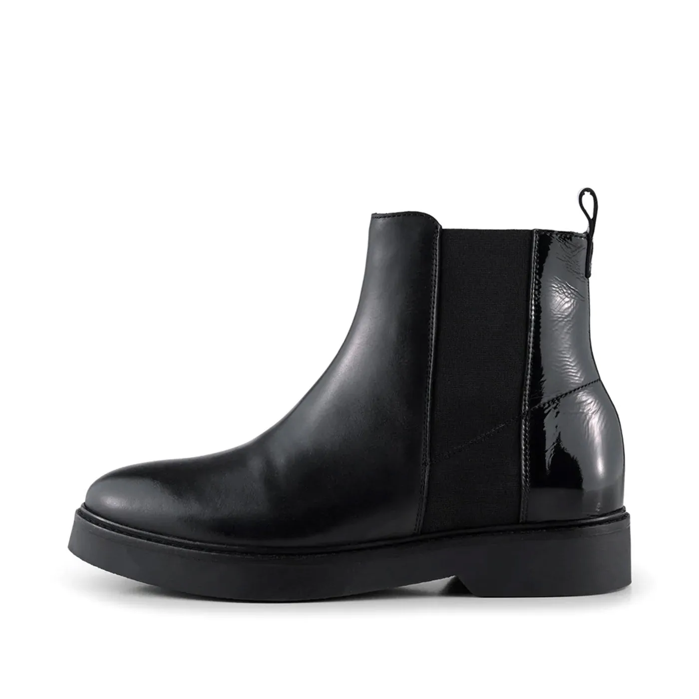 Billie boot leather - BLACK