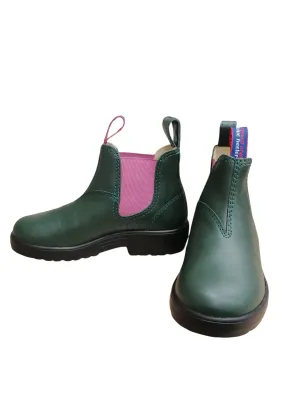 Blue Heeler- OUTBACK KIDS chelsea boots green/mauve