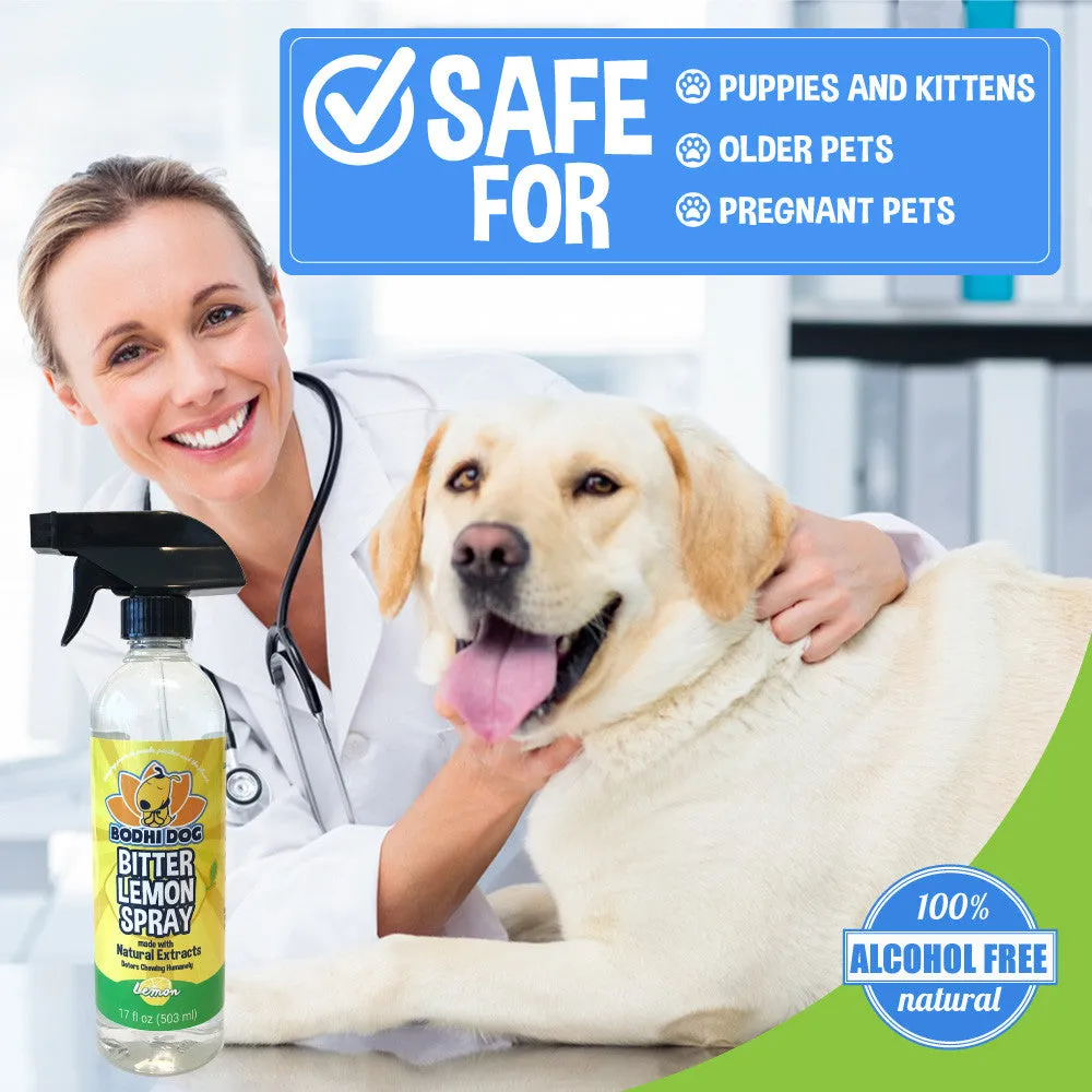 Bodhi Dog Bitter Lemon Spray | Anti Chew Spray for Dogs and Cats | Kitten & Puppy Training Anti Chew Spray | 100% Non Toxic | Made in USA