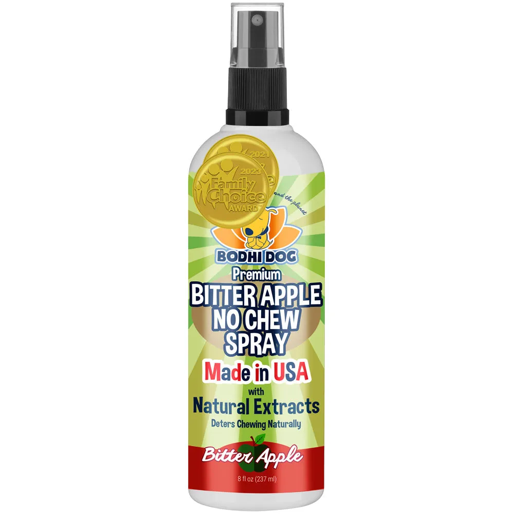 Bodhi Dog Premium Bitter Apple No Chew Spray | Natural Training Aid | Bitter Apple Chewing Spray for Dogs & Puppies | Deter Dogs from Chewing & Biting | Made in USA