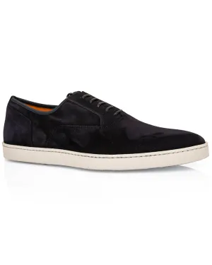 Bodice Suede Oxford Sneaker in Dark Blue