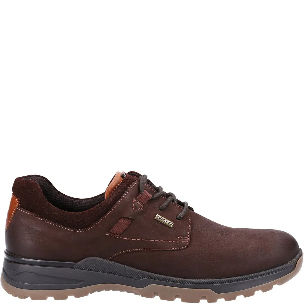 Brown Nubuck Pele Lace-Up Shoes