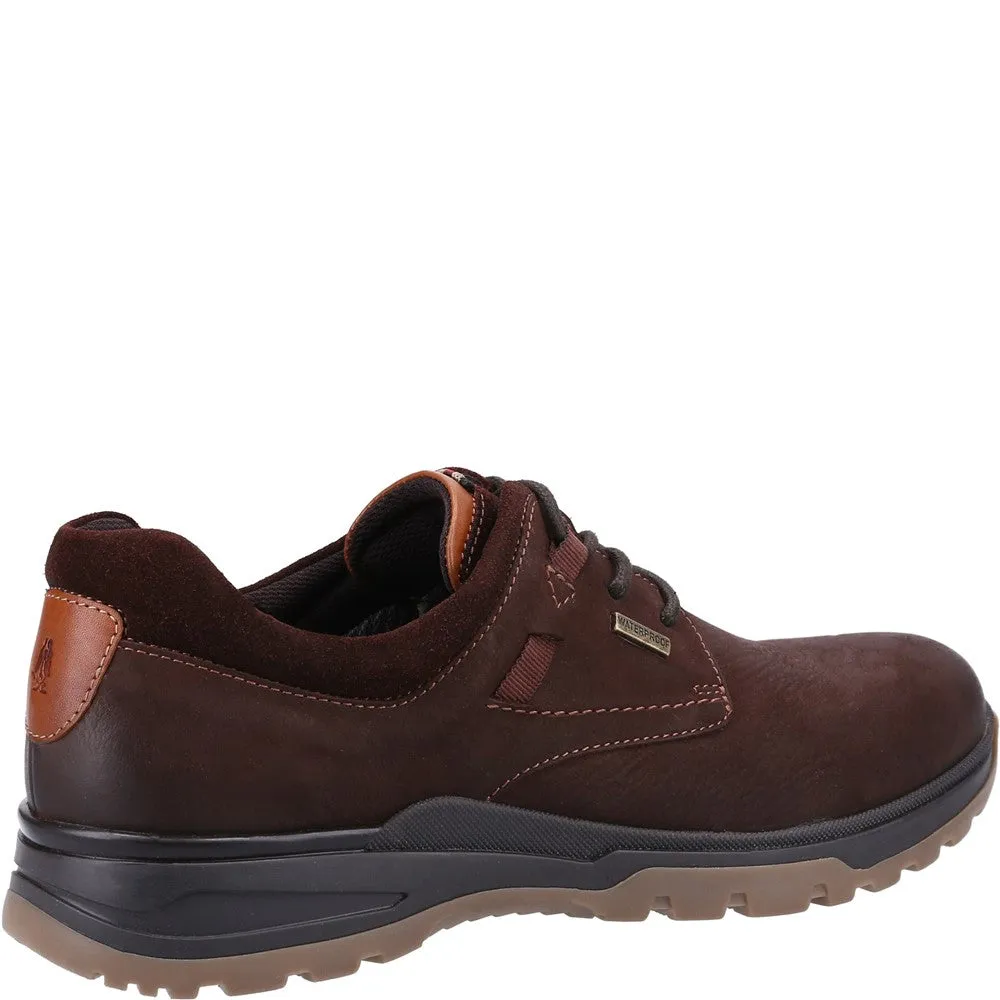 Brown Nubuck Pele Lace-Up Shoes