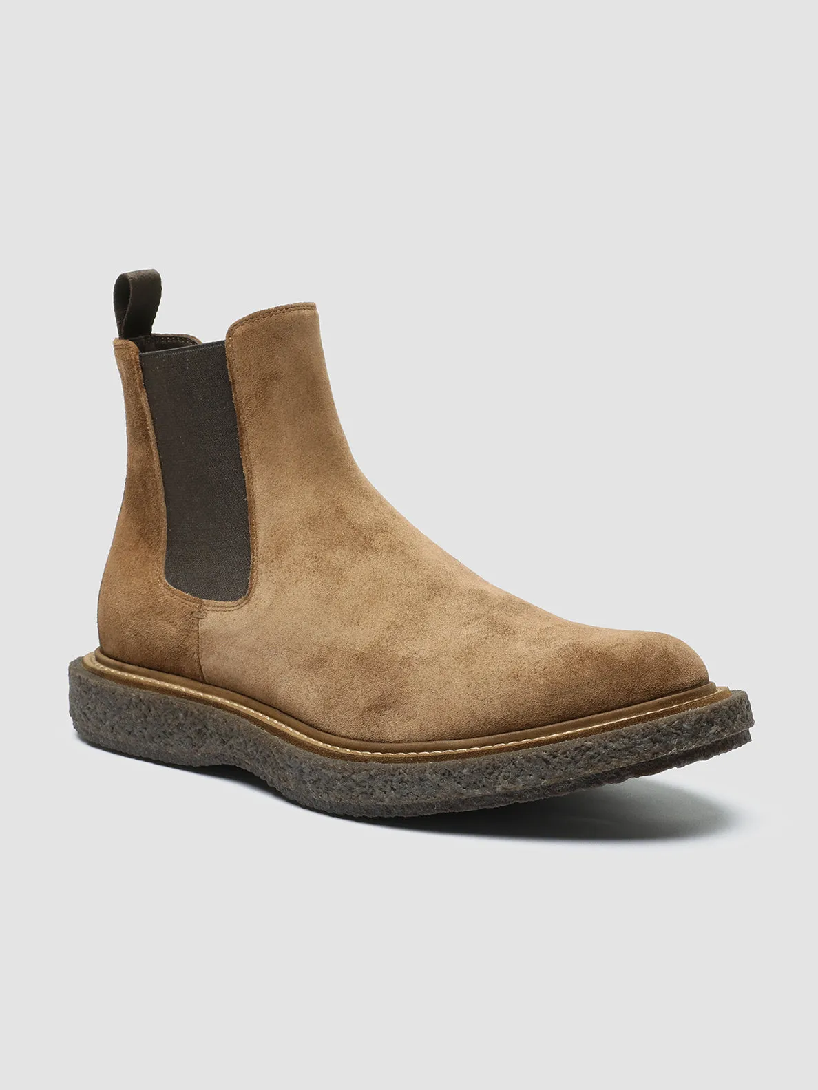 BULLET 002 - Brown Suede Chelsea Boots