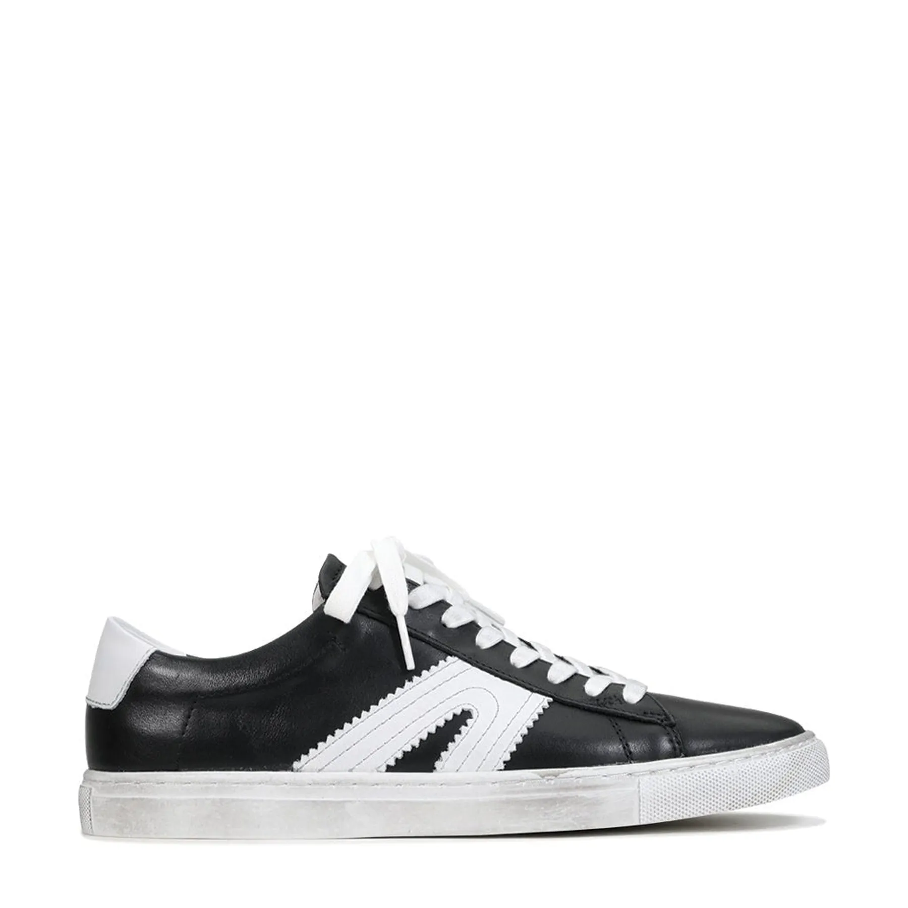 BURN LOW-TOP LEATHER SNEAKERS