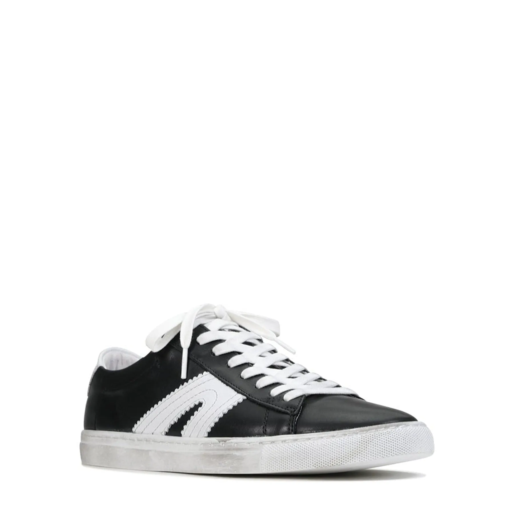 BURN LOW-TOP LEATHER SNEAKERS