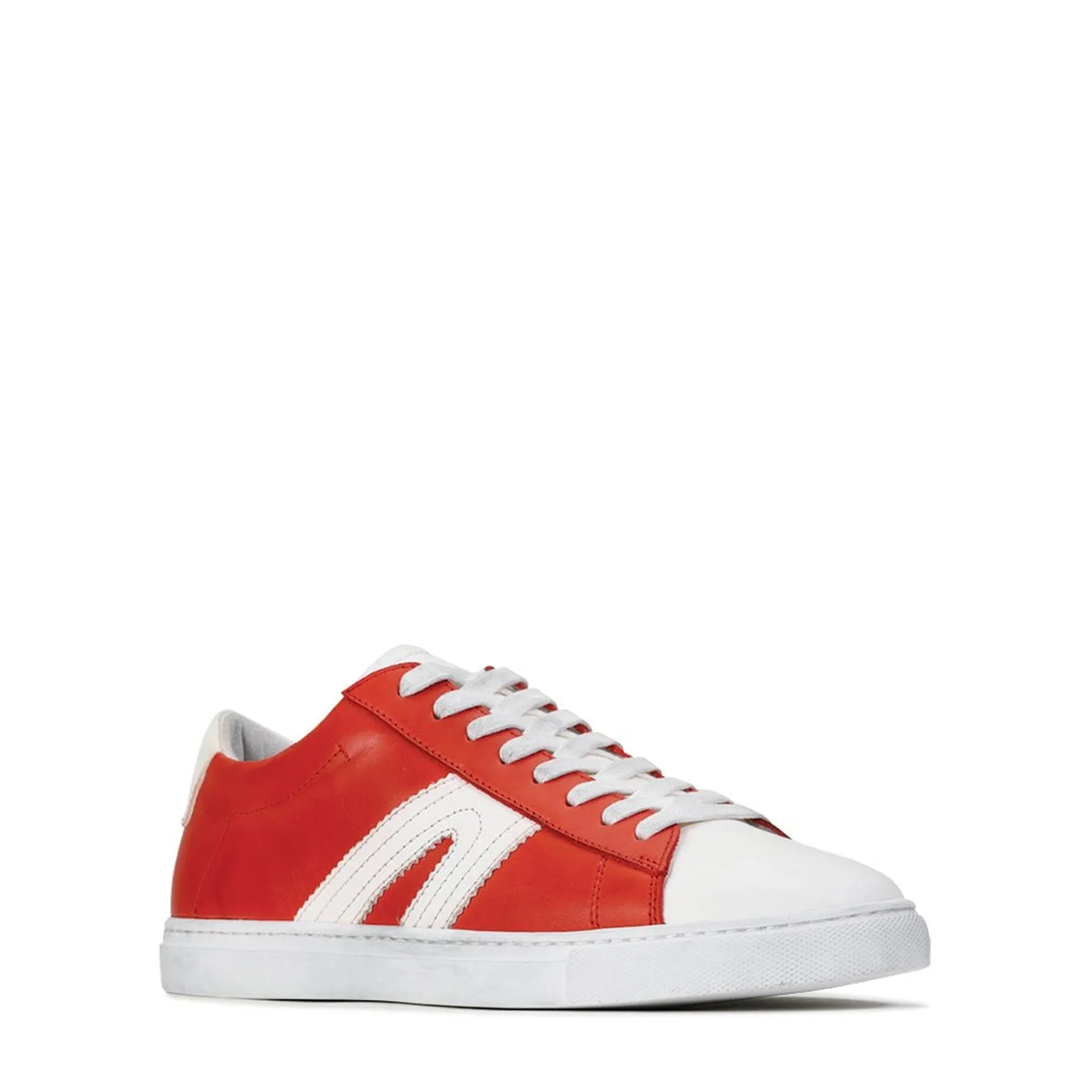 BURN LOW-TOP LEATHER SNEAKERS