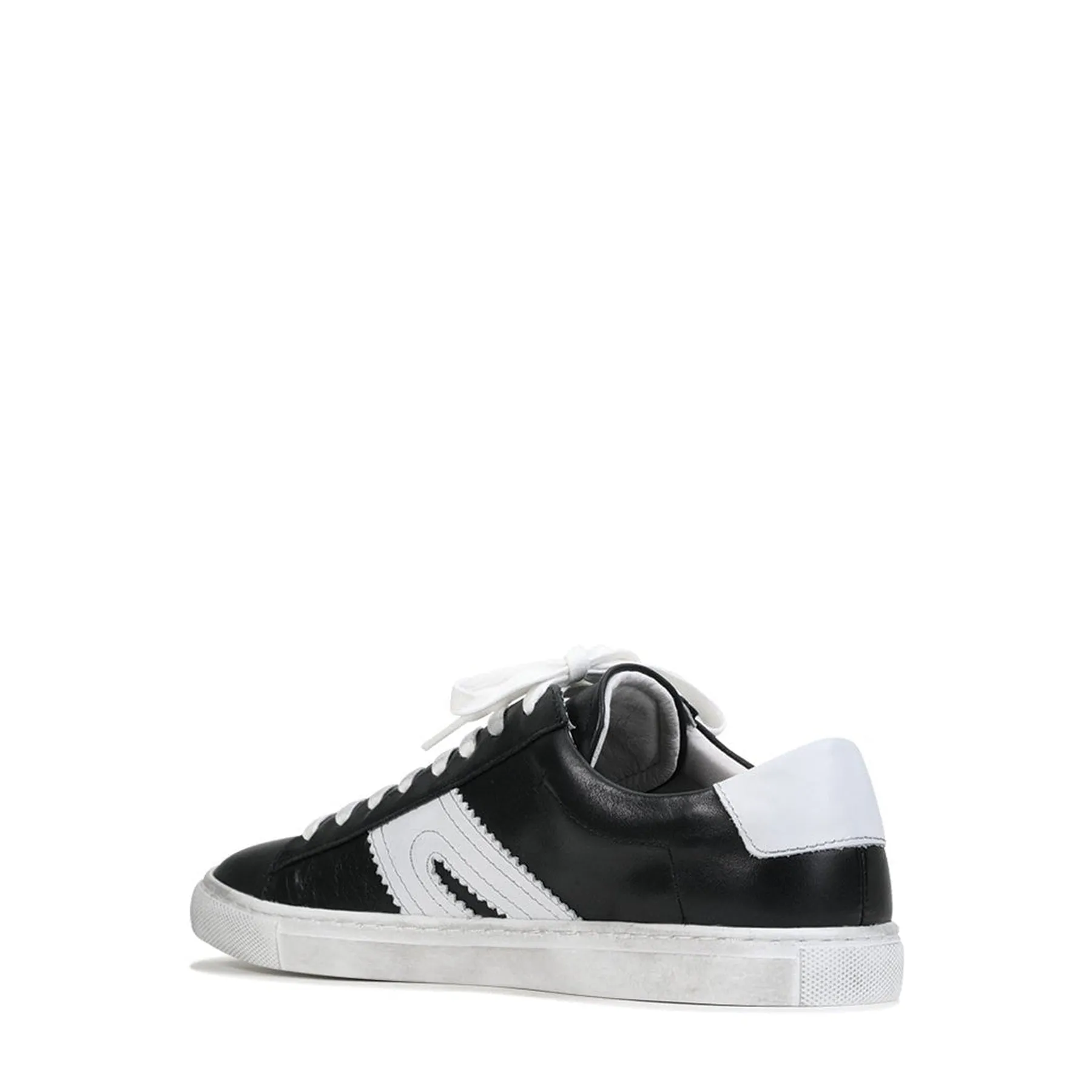 BURN LOW-TOP LEATHER SNEAKERS