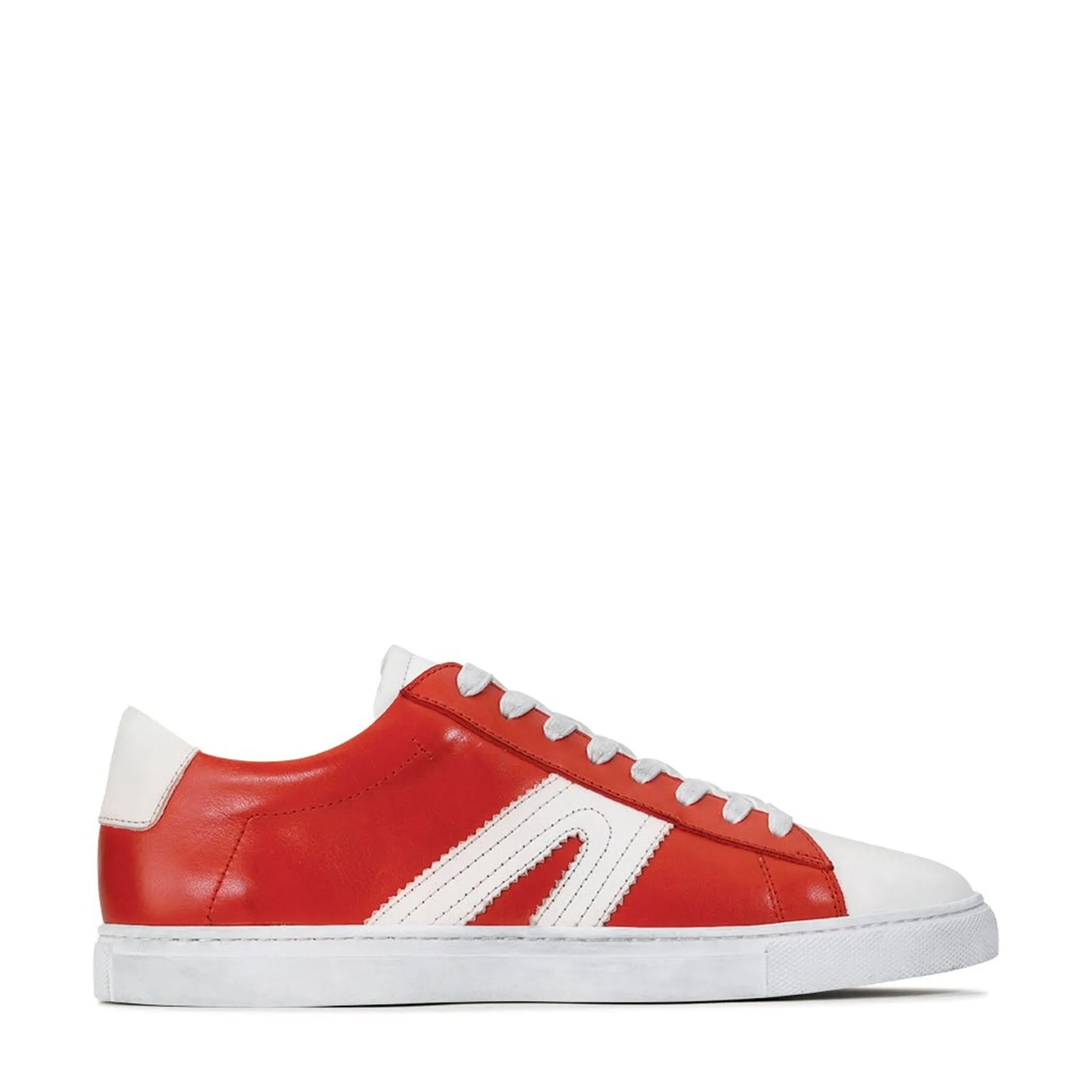 BURN LOW-TOP LEATHER SNEAKERS