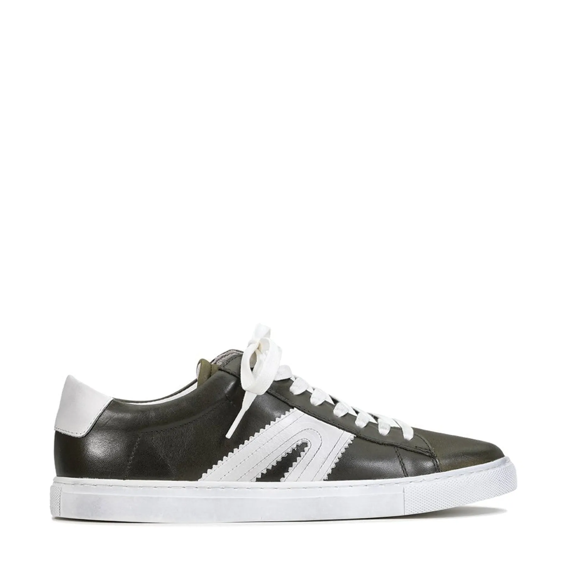 BURN LOW-TOP LEATHER SNEAKERS