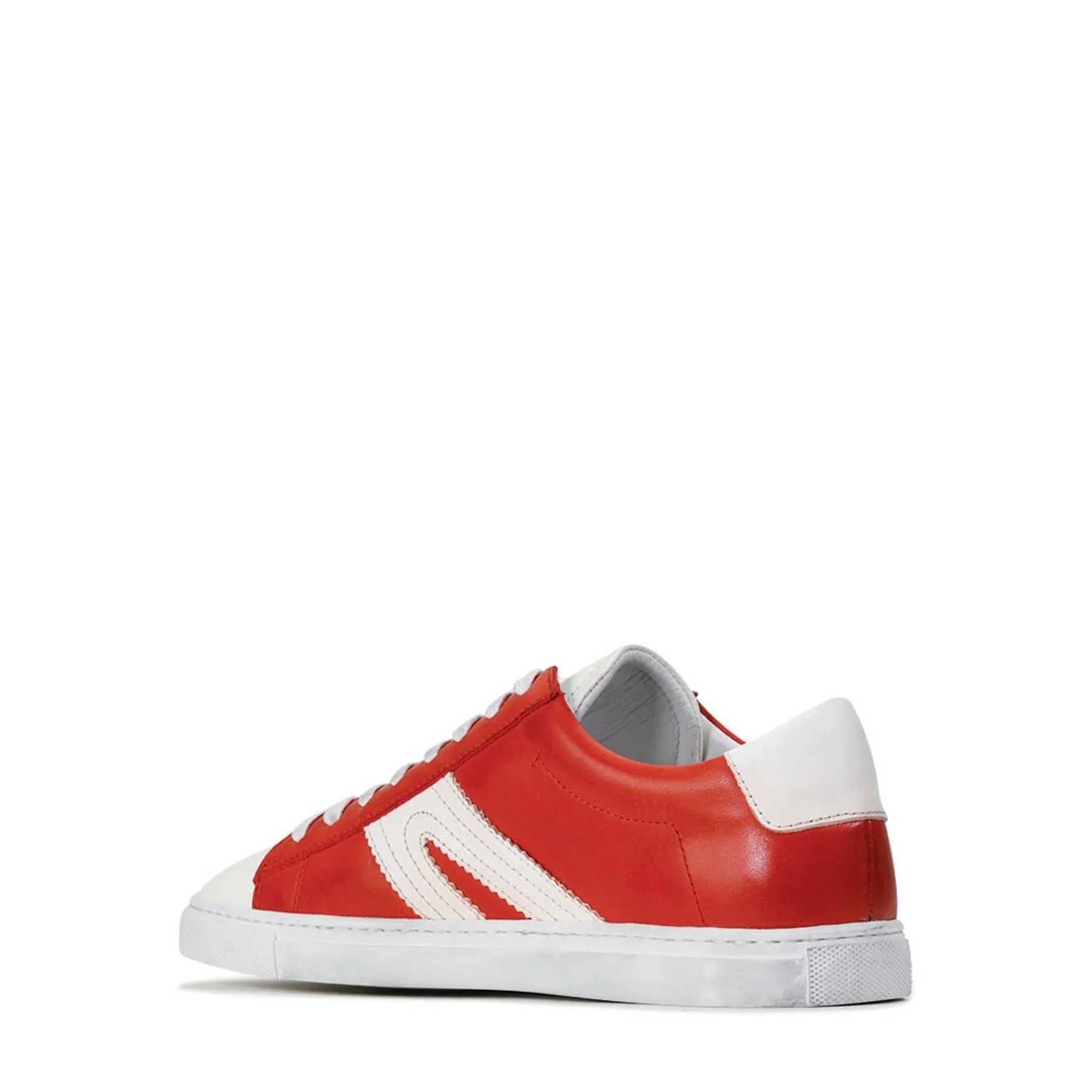 BURN LOW-TOP LEATHER SNEAKERS