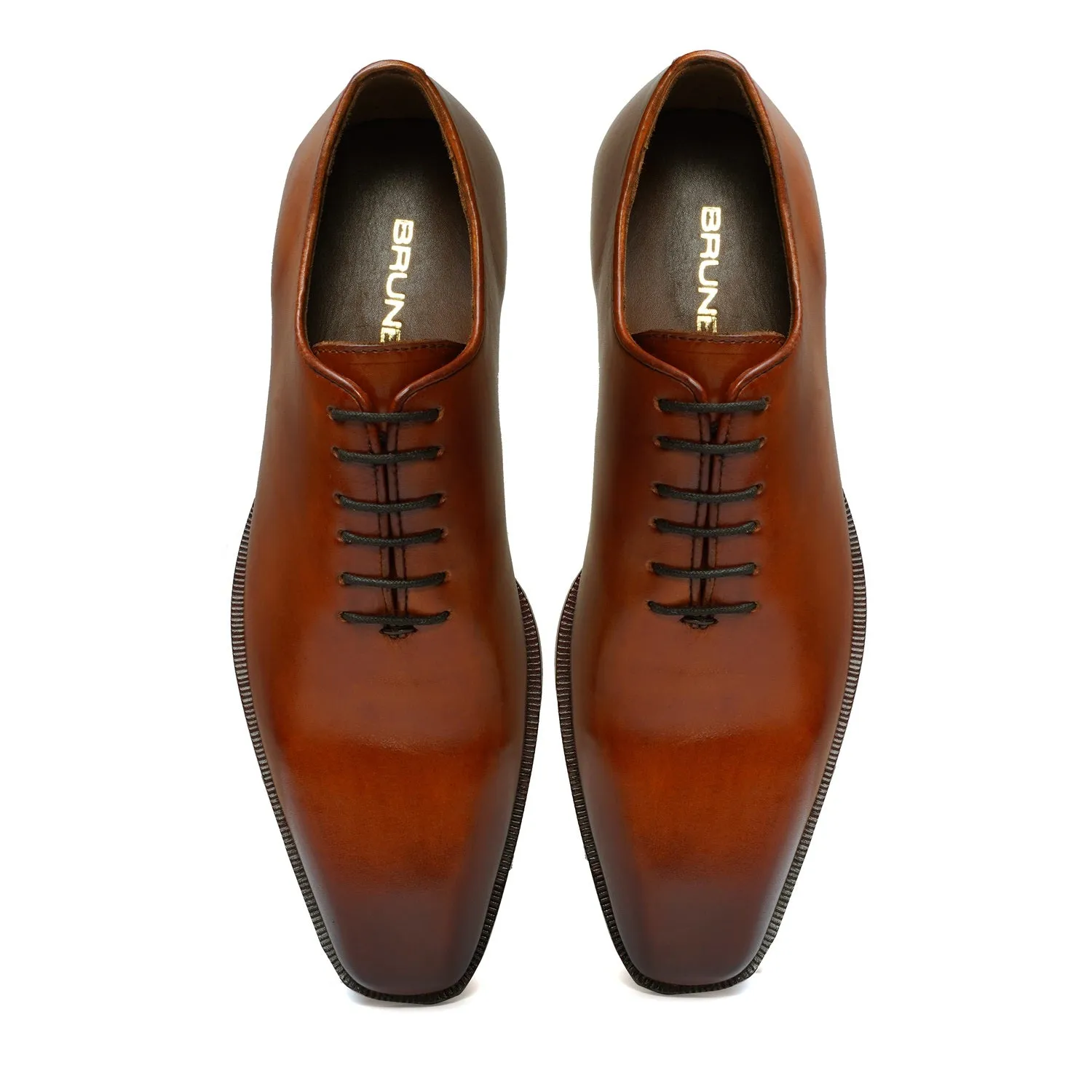 Burnished Tan Oxford Shoes