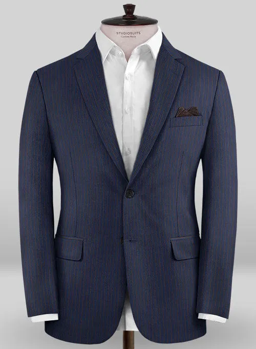 Caccioppoli Sun Dream Aciaga Blue Wool Silk Jacket