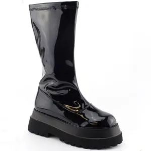 CASEY-02 Black Patent Leather