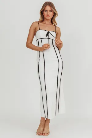 Chamberlain Contrast Maxi Dress White