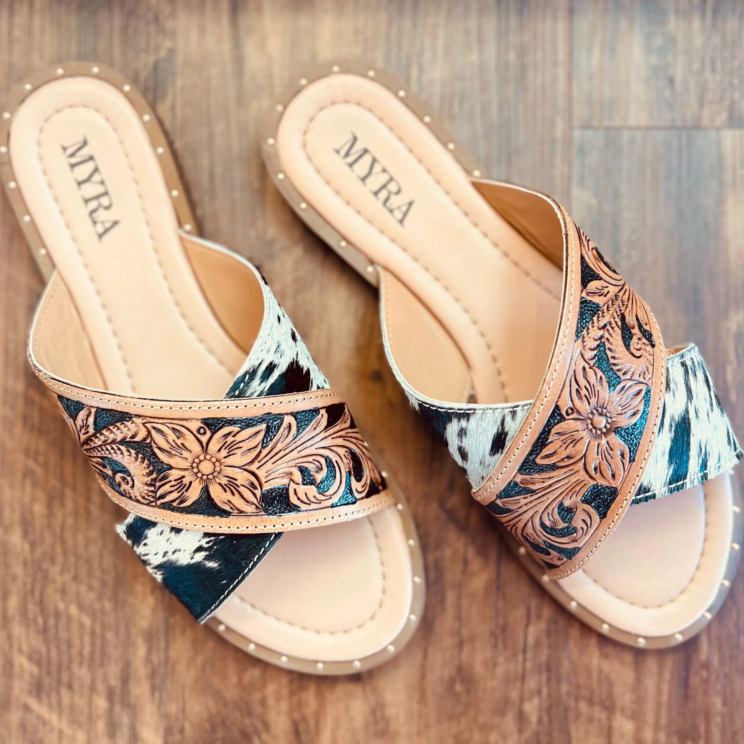 Chappy Western Hand Tooled Sandals