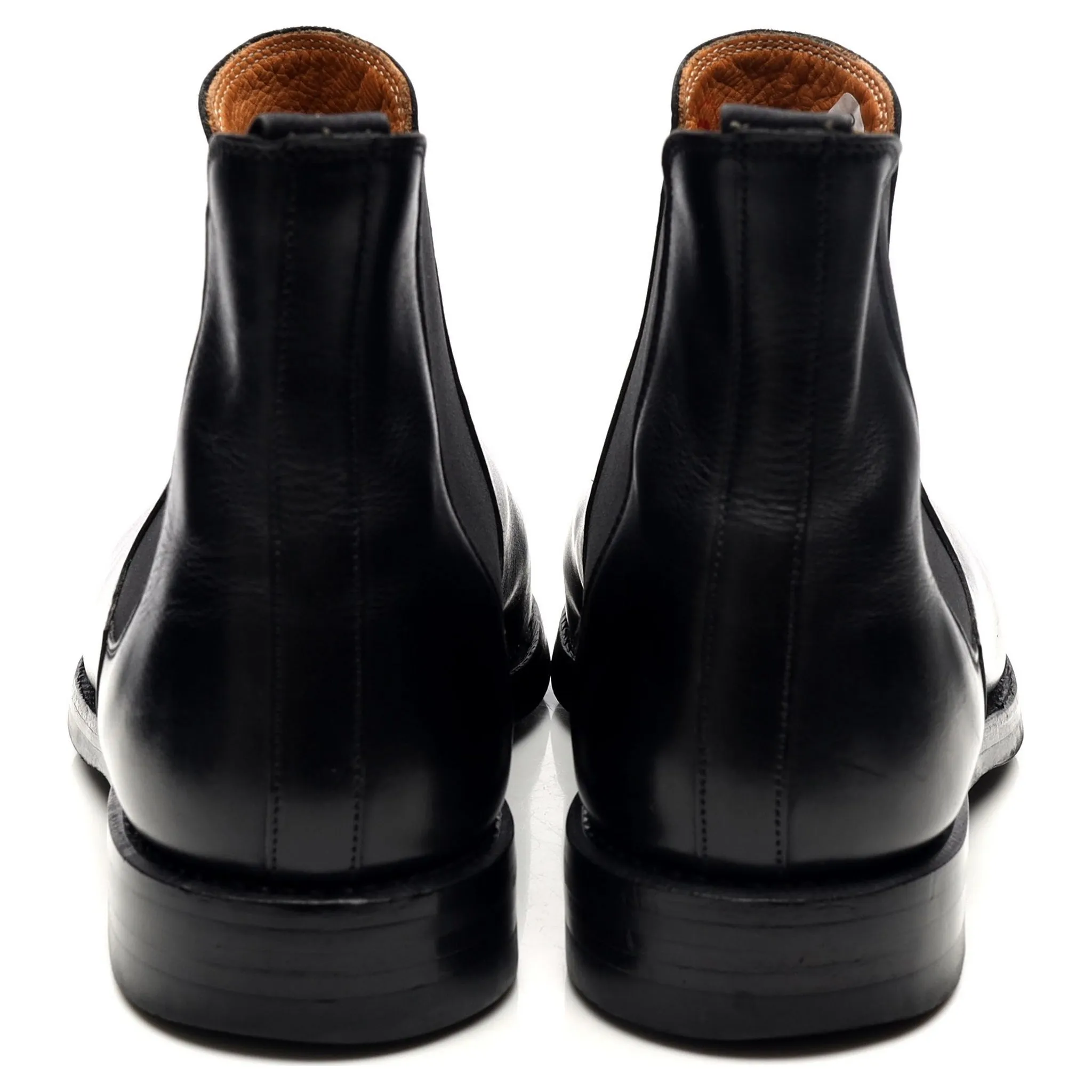 'Chelsea 5' Black Leather Chelsea Boots UK 10 E