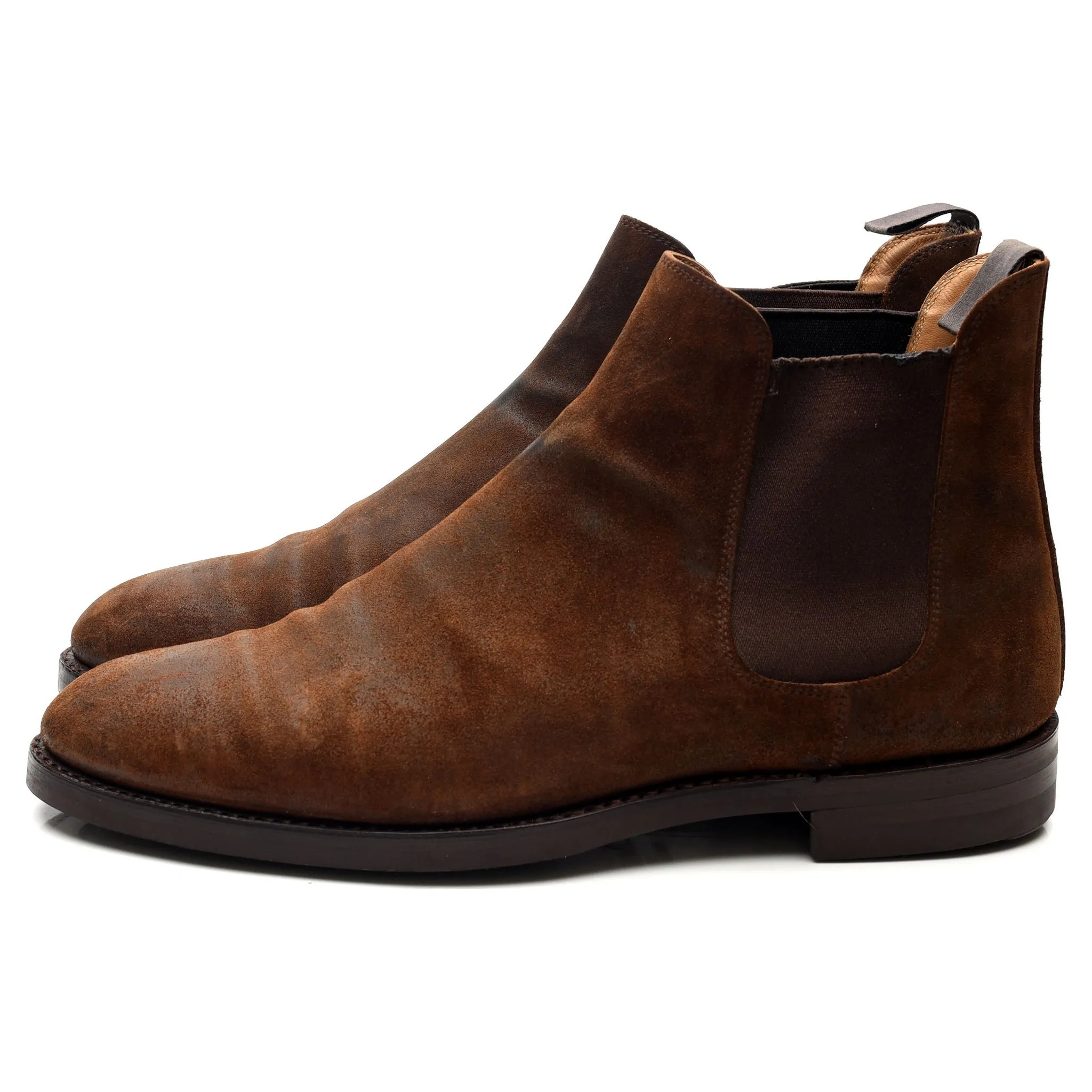 'Chelsea 5' Brown Rough-Out Suede Chelsea Boots UK 9.5 E