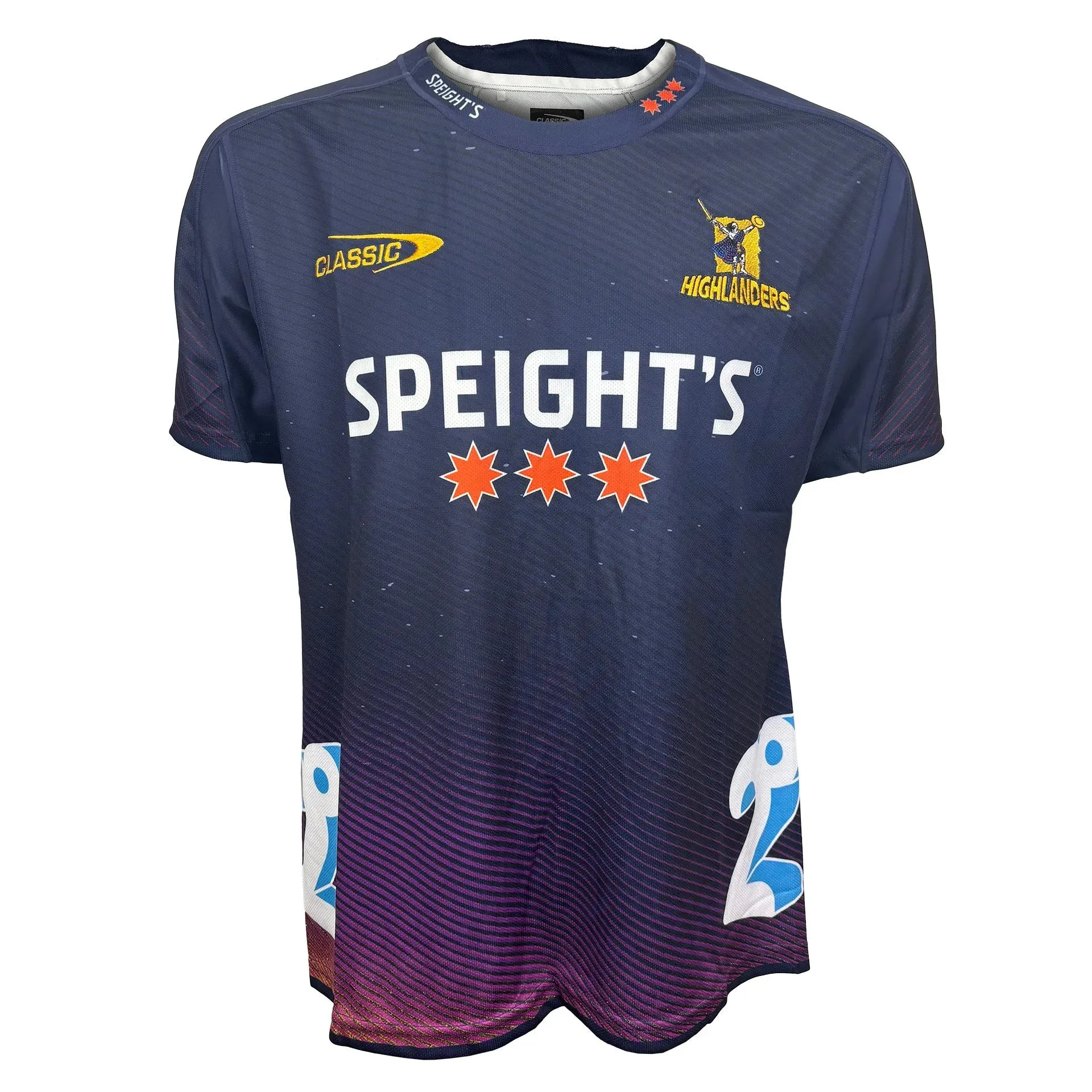 Classic Highlanders 2024 Super Rugby Adults Training Rugby Shirt