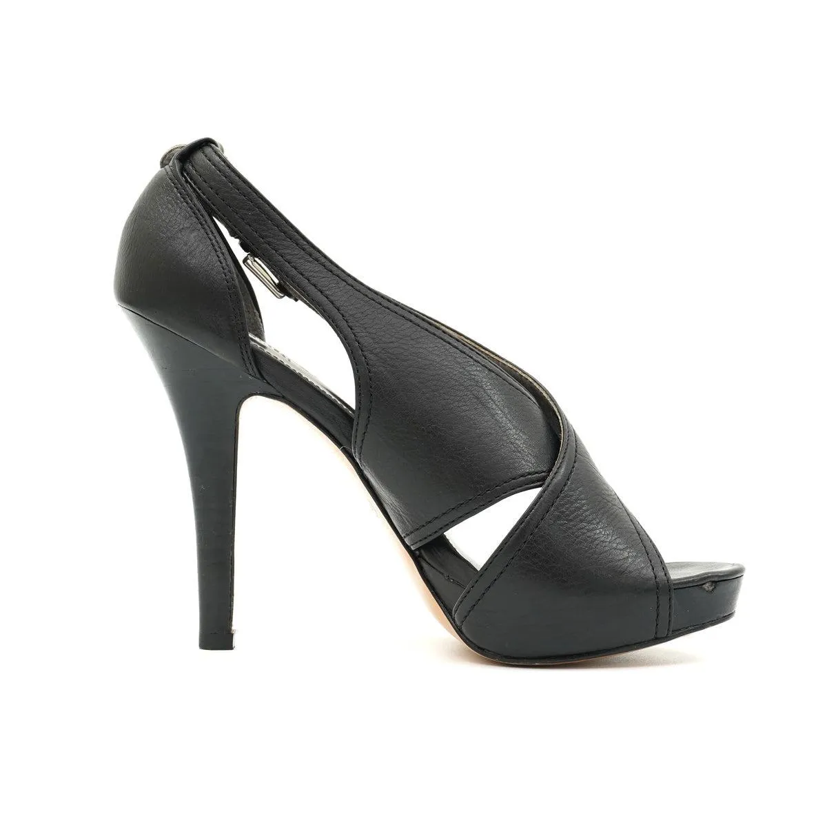 Coach Adelle Crisscross High-Heel Sandals Full Grain Black Colour For Women