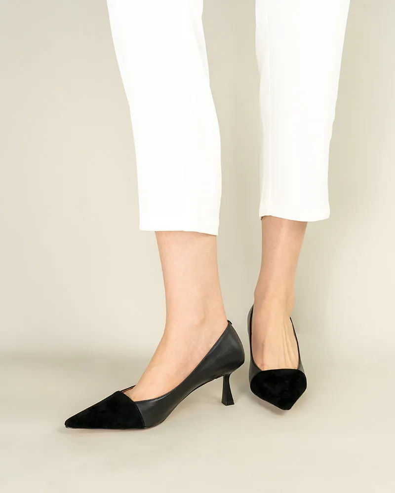 Colorblock Patchwork Pumps