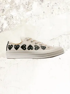 Comme Des Garçons PLAY CONVERSE Multi Black Heart Chuck Taylor All Star '70 Low Sneakers