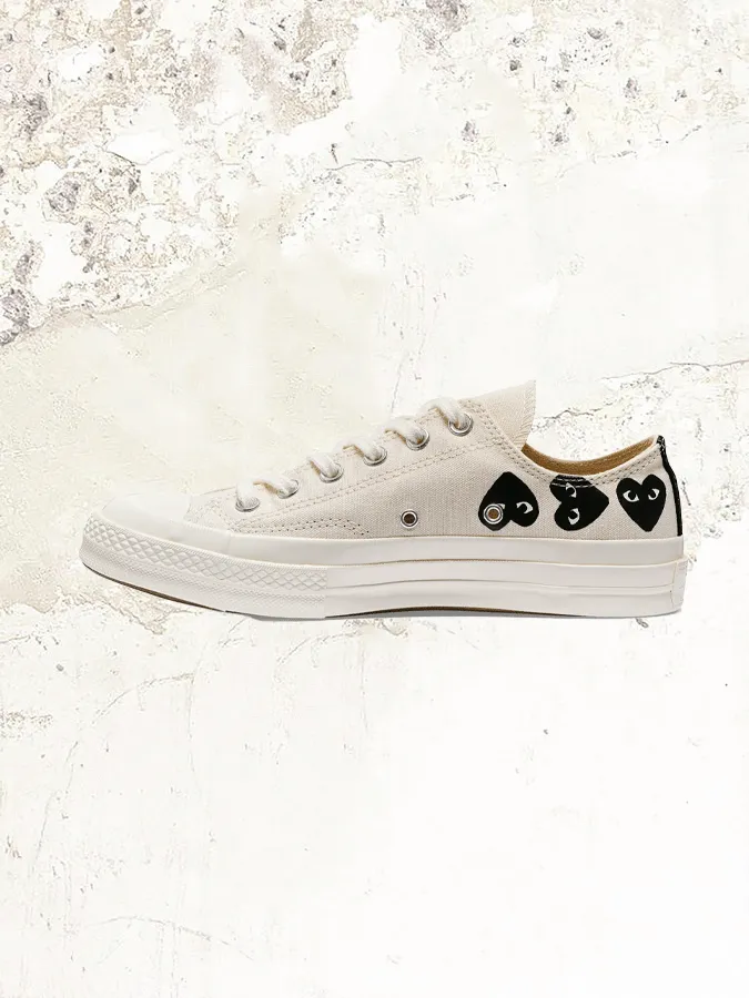 Comme Des Garçons PLAY CONVERSE Multi Black Heart Chuck Taylor All Star '70 Low Sneakers