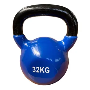 CONTES Kettlebell in vinile da 32Kg 03734 blu