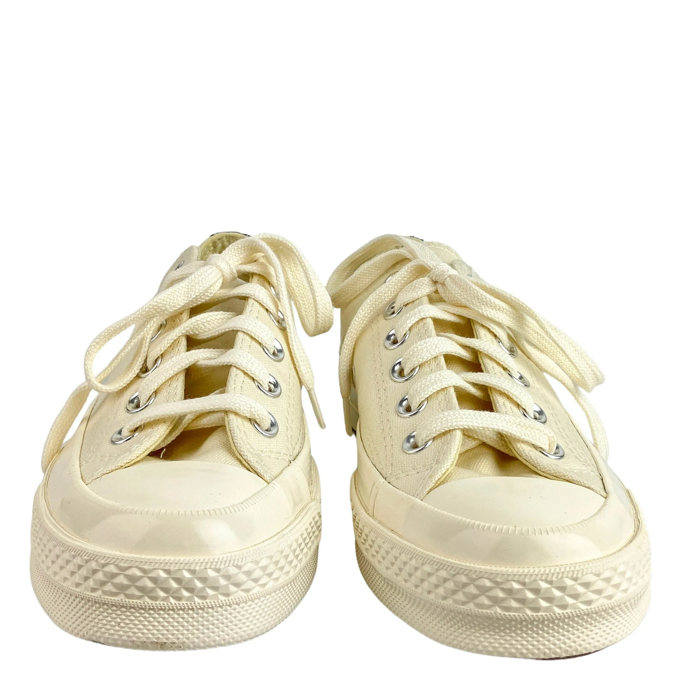 Converse x Comme Des Garçons Low Top Sneakers in Cream