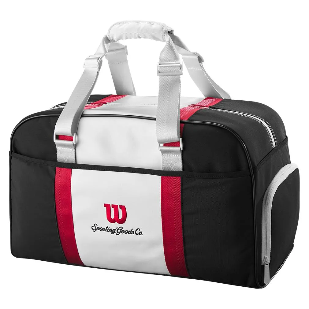 Courage Collection Small Tennis Duffle Black and White